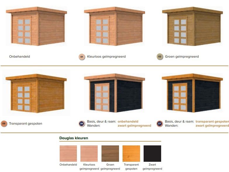 Houtbehandeling douglas tuinhuizen